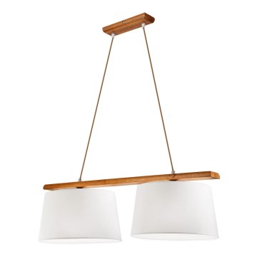 Lámpara colgante con cable AIDA 2xE27/60W/230V