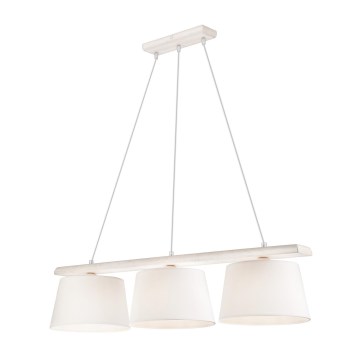 Lámpara colgante con cable AIDA 3xE27/60W/230V roble