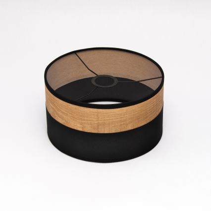 Lámpara colgante con cable ALBA 1xE27/15W/230V Ø 25 cm negro/marrón