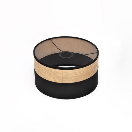 Lámpara colgante con cable ALBA 1xE27/15W/230V Ø 25 cm negro/marrón