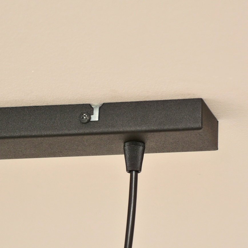 Lámpara colgante con cable ALBA 2xE27/15W/230V gris