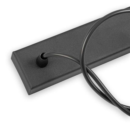 Lámpara colgante con cable ALBA 3xE27/15W/230V negro/marrón