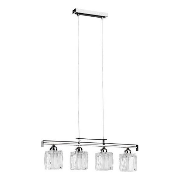 Lámpara colgante con cable ALMA 4xE14/10W/230V cromo brillante