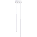 Lámpara colgante con cable ARCHE 2xG9/8W/230V blanca
