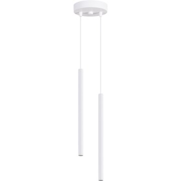 Lámpara colgante con cable ARCHE 2xG9/8W/230V blanca
