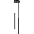 Lámpara colgante con cable ARCHE 2xG9/8W/230V negra