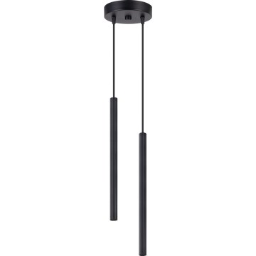 Lámpara colgante con cable ARCHE 2xG9/8W/230V negra