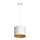 Lámpara colgante con cable ARDEN 1xE27/60W/230V diámetro 18 cm blanco/dorado