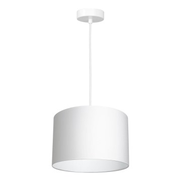 Lámpara colgante con cable ARDEN 1xE27/60W/230V diámetro 25 cm blanca