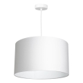 Lámpara colgante con cable ARDEN 1xE27/60W/230V diámetro 40 cm blanca