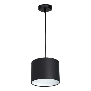 Lámpara colgante con cable ARDEN 1xE27/60W/230V Ø 18 cm negro/blanco