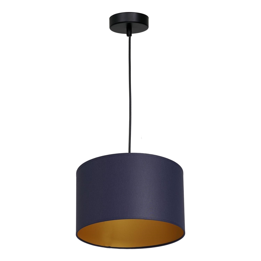 Lámpara colgante con cable ARDEN 1xE27/60W/230V Ø 25 cm morado/dorado