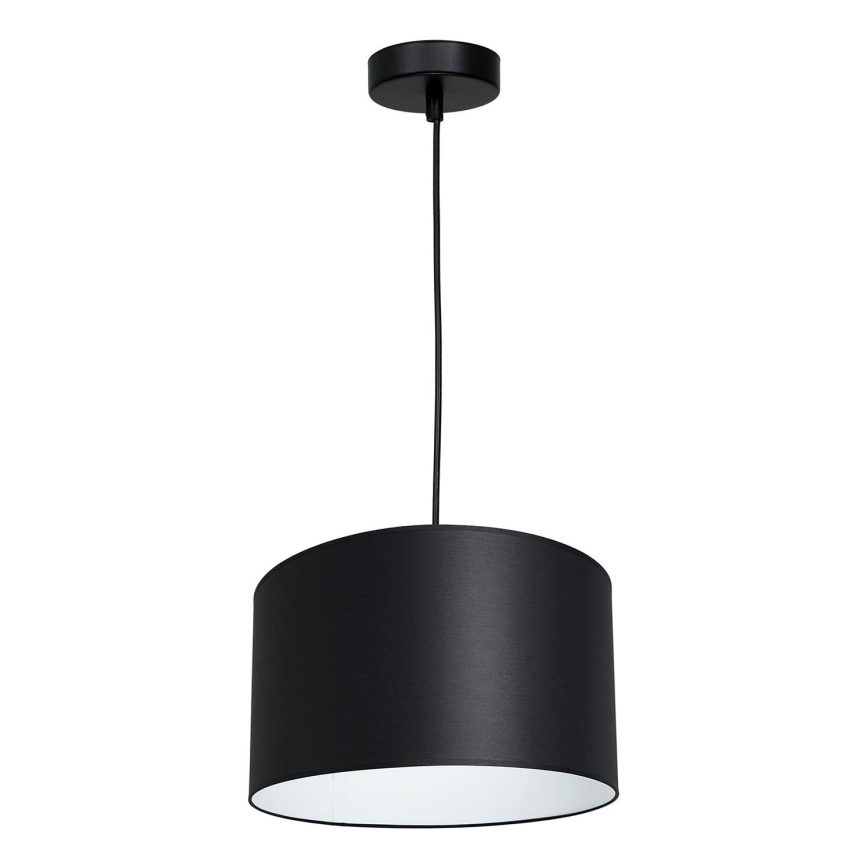 Lámpara colgante con cable ARDEN 1xE27/60W/230V Ø 25 cm negro/blanco
