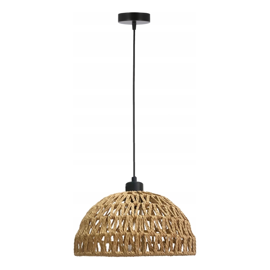 Lámpara colgante con cable BALLI 1xE27/40W/230V beige