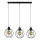 Lámpara colgante con cable BERIS 3xE27/60W/230V roble