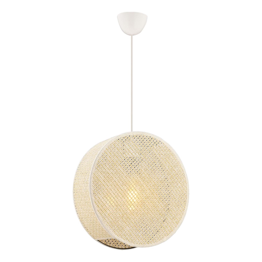 Lámpara colgante con cable BIG DRUM 1xE27/60W/230V color crema