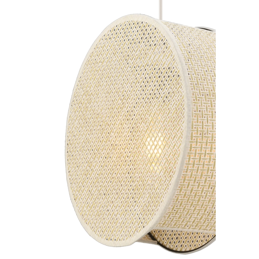 Lámpara colgante con cable BIG DRUM 1xE27/60W/230V color crema