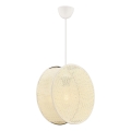 Lámpara colgante con cable BIG DRUM 1xE27/60W/230V color crema