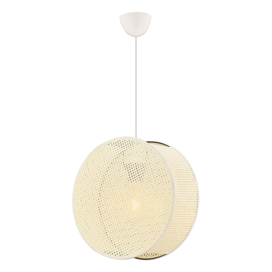 Lámpara colgante con cable BIG DRUM 1xE27/60W/230V color crema