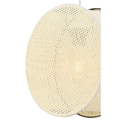Lámpara colgante con cable BIG DRUM 1xE27/60W/230V color crema