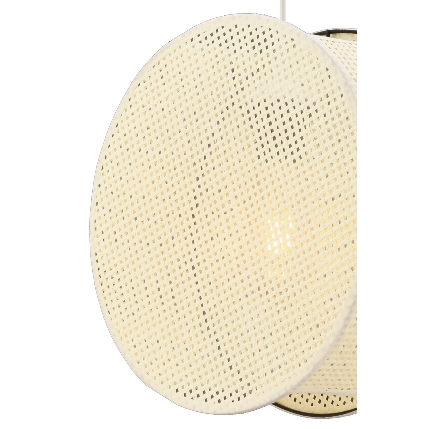 Lámpara colgante con cable BIG DRUM 1xE27/60W/230V color crema
