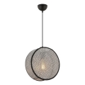 Lámpara colgante con cable BIG DRUM 1xE27/60W/230V gris/negro