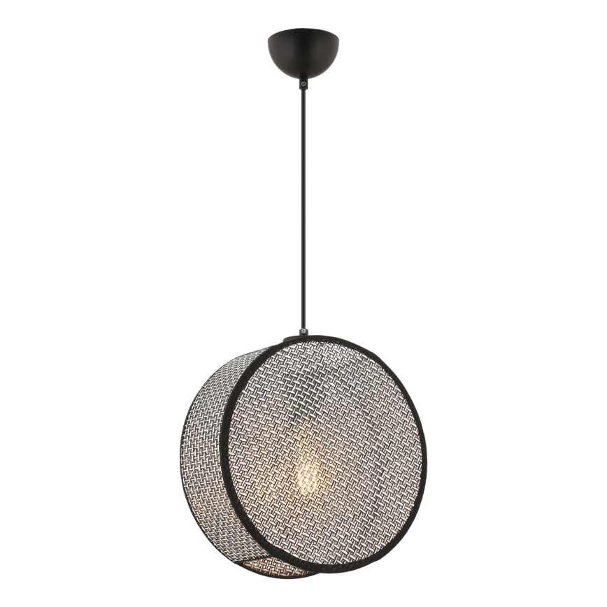 Lámpara colgante con cable BIG DRUM 1xE27/60W/230V gris/negro