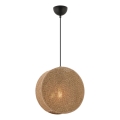 Lámpara colgante con cable BIG DRUM 1xE27/60W/230V marrón