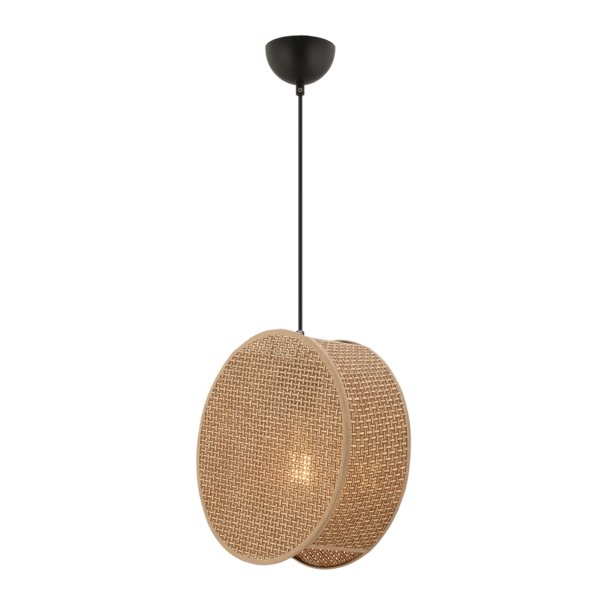 Lámpara colgante con cable BIG DRUM 1xE27/60W/230V marrón