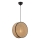 Lámpara colgante con cable BIG DRUM 1xE27/60W/230V marrón/negro