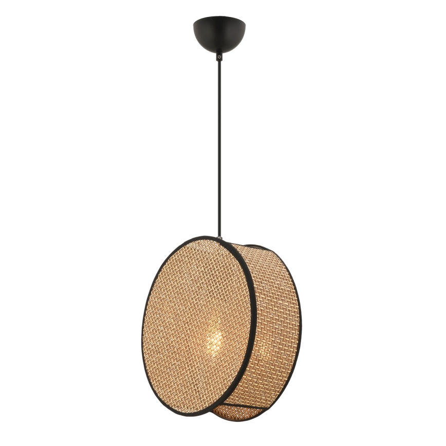 Lámpara colgante con cable BIG DRUM 1xE27/60W/230V marrón/negro