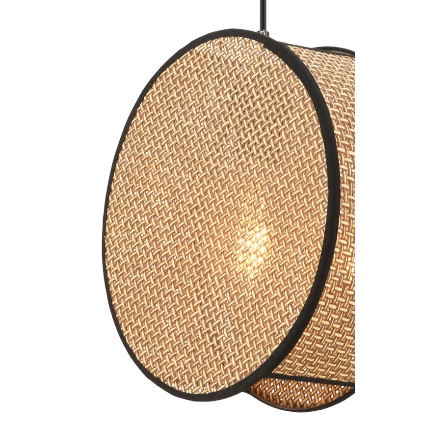 Lámpara colgante con cable BIG DRUM 1xE27/60W/230V marrón/negro