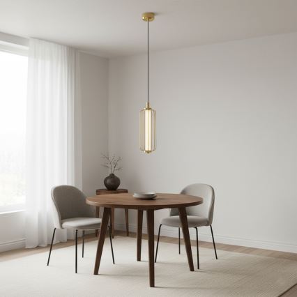 Lámpara colgante con cable BONNIE LED/15W/230V 3000K dorada