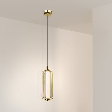 Lámpara colgante con cable BONNIE LED/15W/230V 3000K dorada