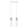 Lámpara colgante con cable BORGIO 2xGU10/40W/230V hormigón/metal blanco