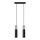 Lámpara colgante con cable BORGIO 2xGU10/40W/230V hormigón/metal negro