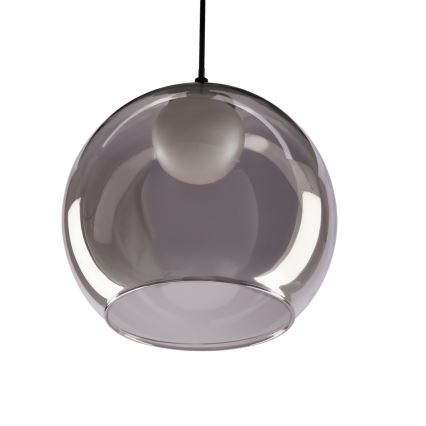 Lámpara colgante con cable BRIN 1xG9/15W/230V negro ahumado