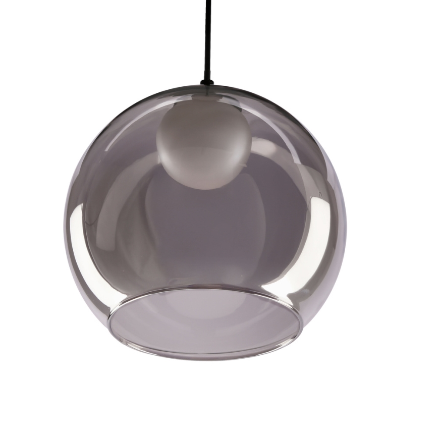 Lámpara colgante con cable BRIN 1xG9/15W/230V negro ahumado