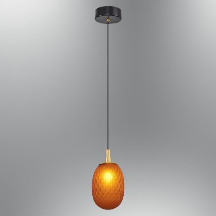 Lámpara colgante con cable CACTUS 1xG9/5W/230V color cobre