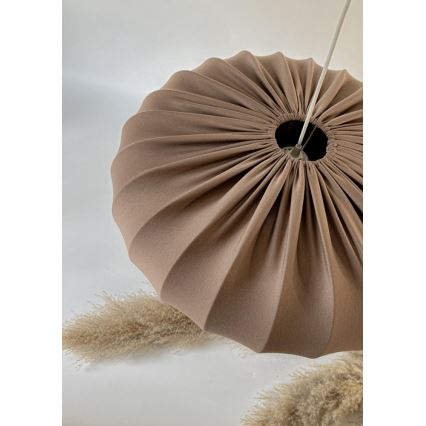 Lámpara colgante con cable CAFEE, 1x E27 (40W/230V), Ø 66 cm, marrón