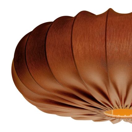 Lámpara colgante con cable CAFEE, 1x E27 (40W/230V), Ø 66 cm, marrón