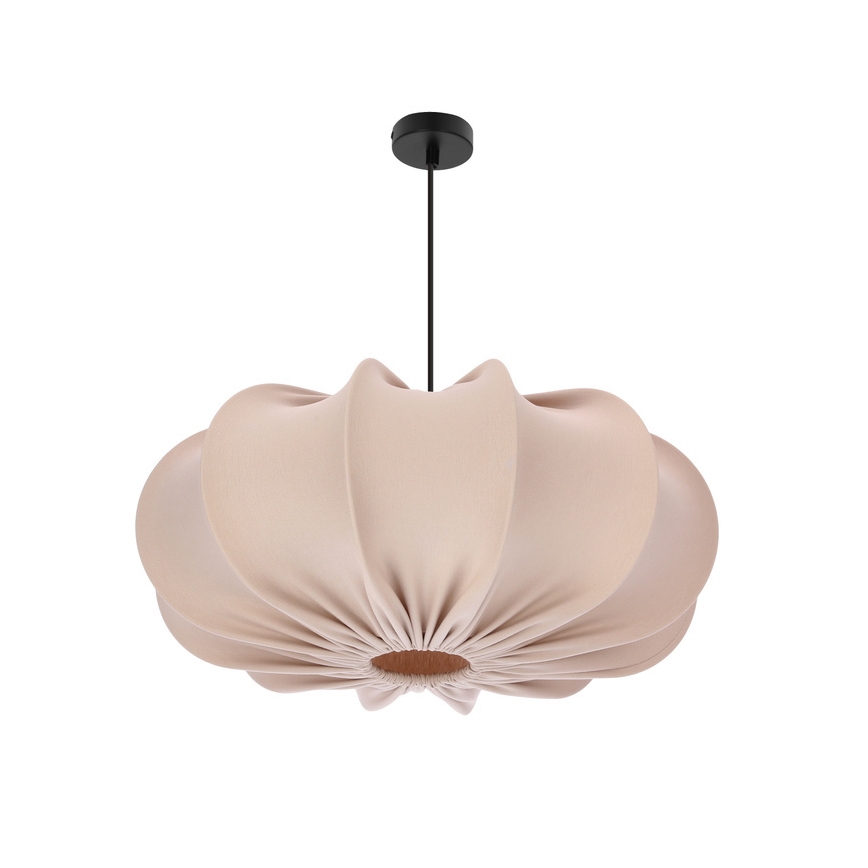 Lámpara colgante con cable CAFEE 1xE27/40W/230V, diámetro 52 cm, beige