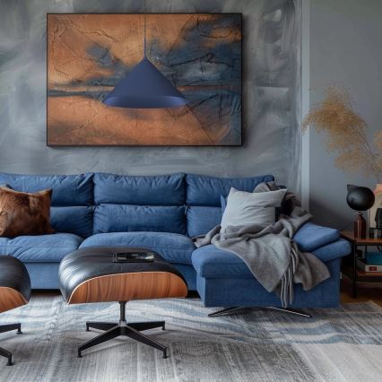 Lámpara colgante con cable CAPITAL 1xGX53/15W/230V, diámetro 46 cm, azul