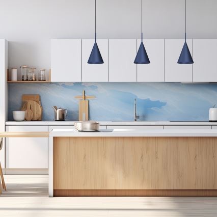 Lámpara colgante con cable CAPITAL 1xGX53/15W/230V, Ø 17 cm, azul