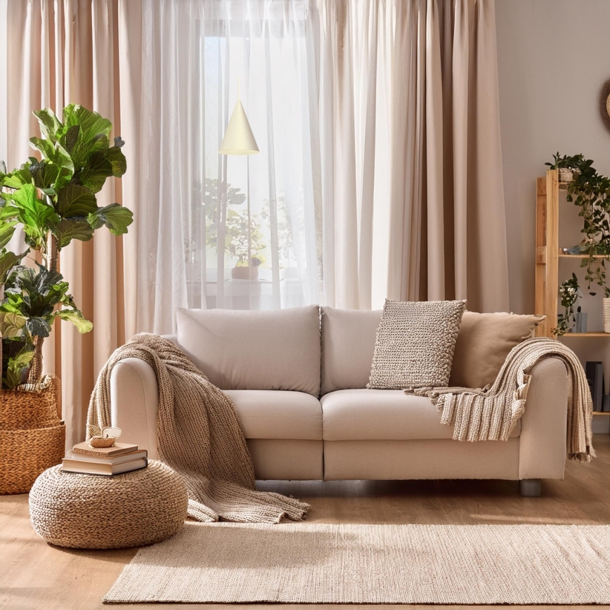 Lámpara colgante con cable CAPITAL 1xGX53/15W/230V Ø 17 cm crema