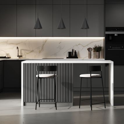 Lámpara colgante con cable CAPITAL 1xGX53/15W/230V, Ø 17 cm, negra