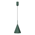 Lámpara colgante con cable CAPITAL 1xGX53/15W/230V Ø 17 cm verde