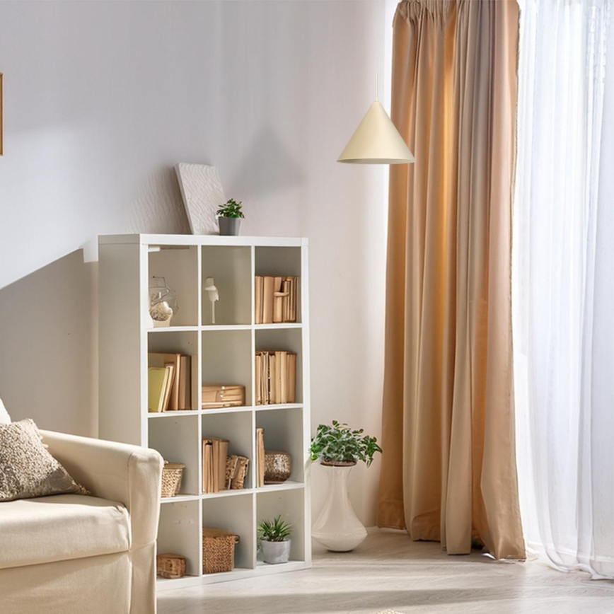 Lámpara colgante con cable CAPITAL 1xGX53/15W/230V Ø 32 cm color crema