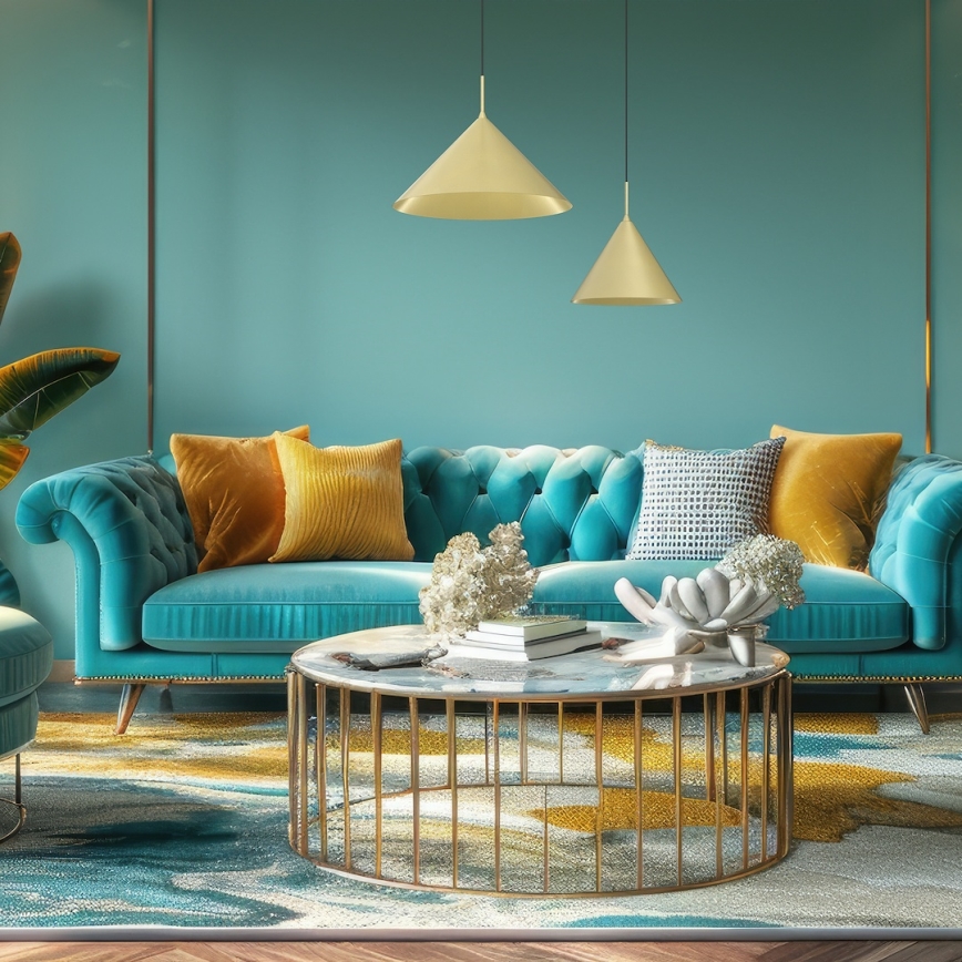 Lámpara colgante con cable CAPITAL 1xGX53/15W/230V Ø 32 cm en acabado dorado