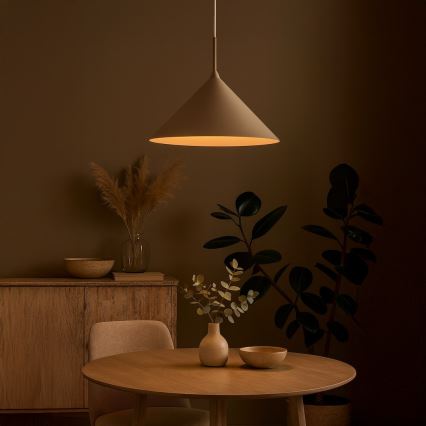 Lámpara colgante con cable CAPITAL 1xGX53/15W/230V Ø 46 cm beige